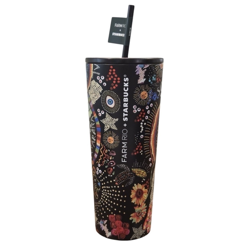 New Starbucks x FARM Rio 24 oz. Stainless Cold Cup Borogodo Venti Tumbler - Picture 3 of 7